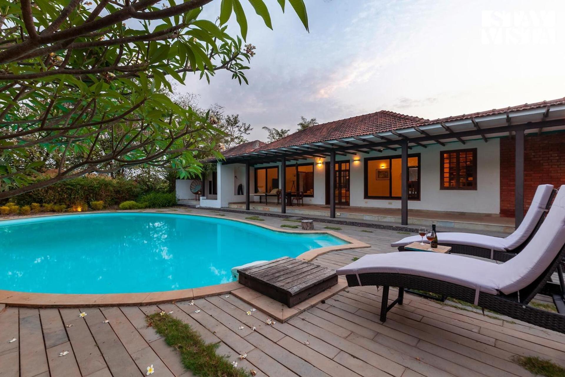 Wander Beyond By Stayvista - Featuring A Bali-Themed Abode And A Refreshing Swimming Pool Alībāg Exterior photo