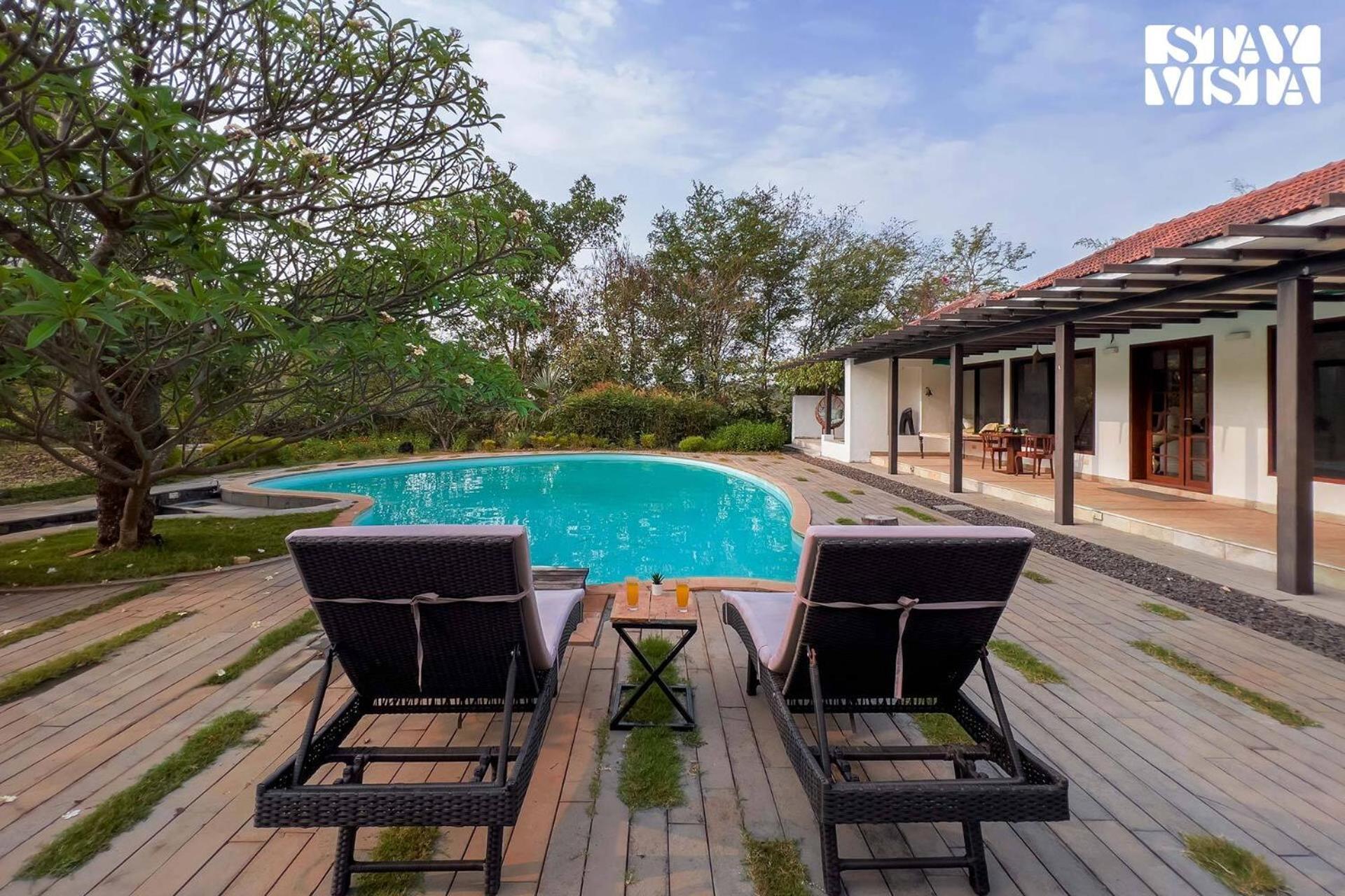 Wander Beyond By Stayvista - Featuring A Bali-Themed Abode And A Refreshing Swimming Pool Alībāg Exterior photo
