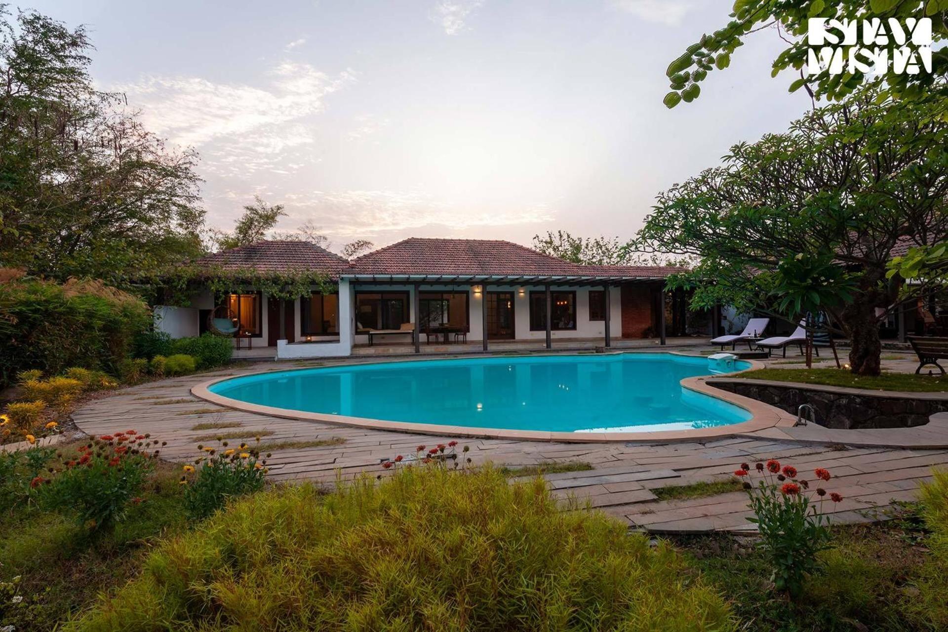 Wander Beyond By Stayvista - Featuring A Bali-Themed Abode And A Refreshing Swimming Pool Alībāg Exterior photo